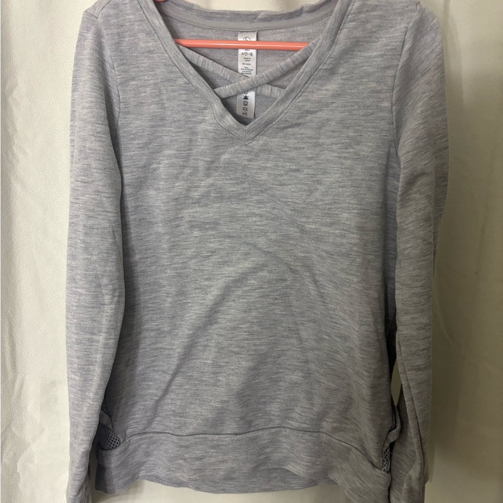 90 Degree By Reflex Gray Kids Sweatshirt
